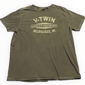 Harley Davidson Grey Milwaukee Wisconsin T Shirt